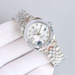 C Factory ROLEX 904L Steel Swiss 2671 Automatic Movement 28MM White Lady Watch